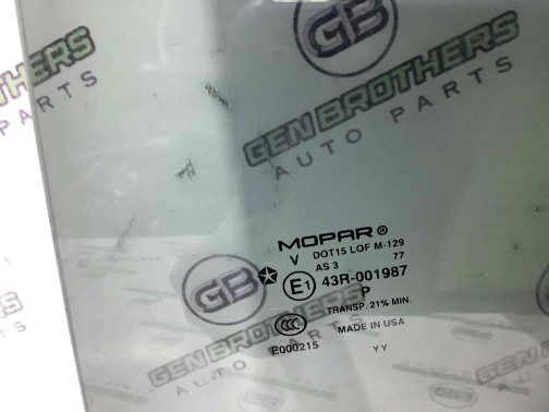 Стекло заднее левое 0736-008 Jeep Cherokee KL 14-18  68104621AC 