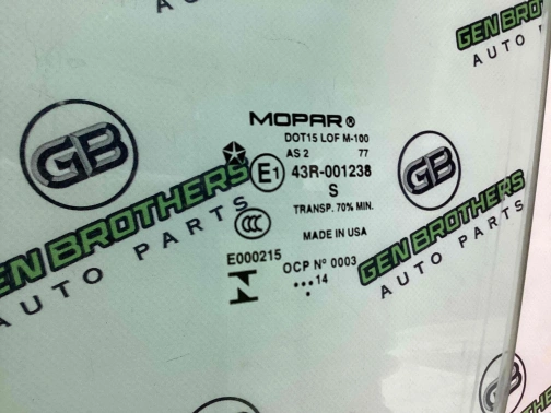 Стекло переднее левое 4444-541 Jeep Cherokee KL 14-18  68104585AC 