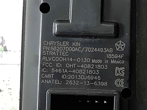 Кнопка запуска двигателя, корпус 4469-005 Jeep Grand Cherokee 15 - 20  68207000AC 